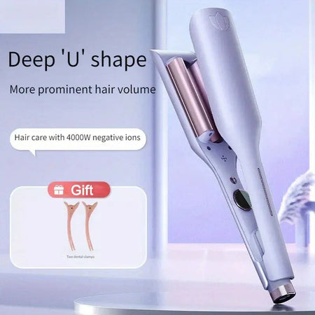 Hair curler Depp Wave with deep 'U' shape for enhanced volume.