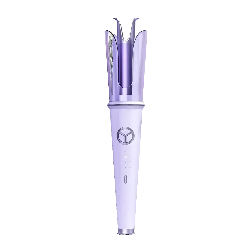 Hair Curling Auto Rotating Queen in purple design.